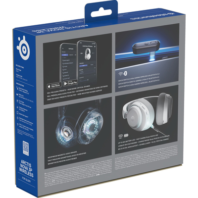 Ігрова гарнітура SteelSeries Arctis Nova 3P Wireless MultiPlatform White