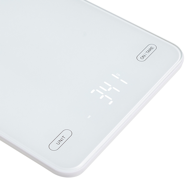 Ваги кухонні Adler AD 3177 white електронні/ 10кг/ г; мл, унція/ USB type C/ автовимкнення/ скло