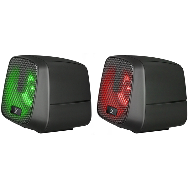 Комп'ютерні колонки 2.0 Defender J2, 6Вт, підсвітка, USB, чорна