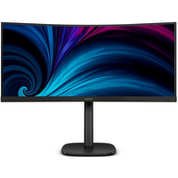 TFT 34" Philips 34B2U3600C, WQHD, VA, 120Гц, вигн., HDMI, DP, USB-C, RJ-45, USB-hub, HAS, чорний