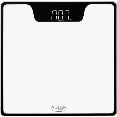 Ваги напольні Adler AD 8174 white електронні/ 180кг/ 2хААА/ автовимкнення