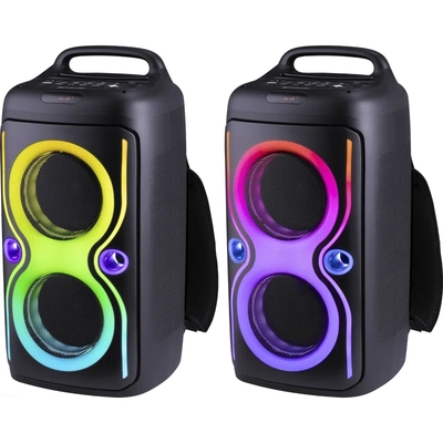 Акустична система 2.0 Defender Boomer 75, 75Вт BT/FM/USB/TF/AUX/LED, чорна