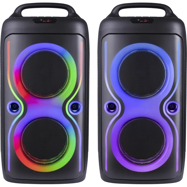 Портативна колонка 2.0 Defender Boomer 75, 75Вт BT/FM/USB/TF/AUX/LED, чорна