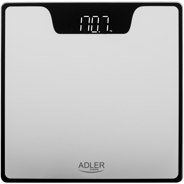 Ваги напольні Adler AD 8174 silver електронні/ 180кг/ 2хААА/ автовимкнення