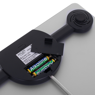 Ваги напольні Adler AD 8174 silver електронні/ 180кг/ 2хААА/ автовимкнення