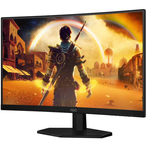TFT 27" AOC C27G42E, VA, 180Гц, вигнутий,  2хHDMI, DP, колонки, чорно-червоний