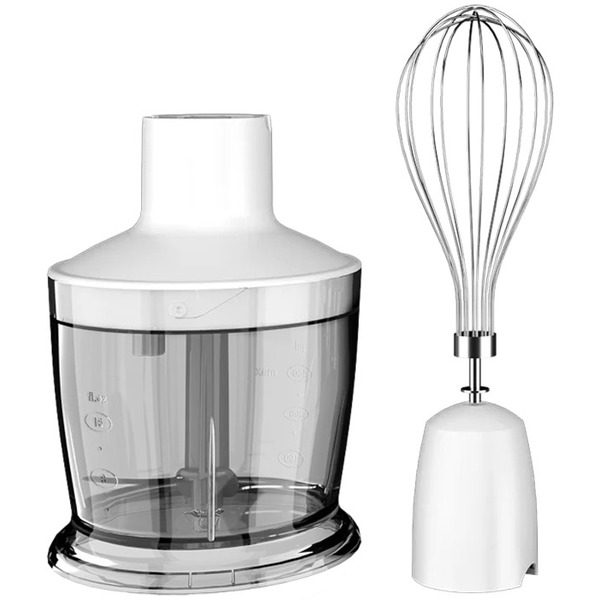 Блендер AIWA Kenkiri ABL-800 PLUS ручний 600Вт/ 2 швидк./ TURBO/ чаша для змішування 500мл/ білий
