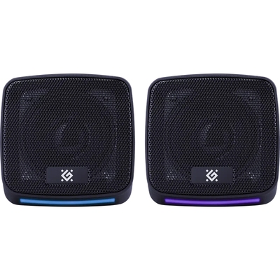 Акустична система 2.0 Defender J3, 6Вт, підсвітка, USB, чорна