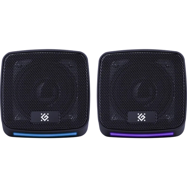 Комп'ютерні колонки 2.0 Defender J3, 6Вт, підсвітка, USB, чорна