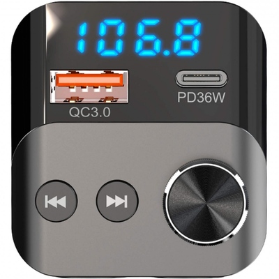автомобільний FM-трансміттер Aspiring Wave 13 54W PD LED/Bluetooth/QC3.0,USB-C 36W