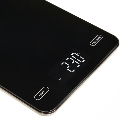 Ваги кухонні Adler AD 3177 black електронні/ 10кг/ г; мл, унція/ USB type C/ автовимкнення/ скло