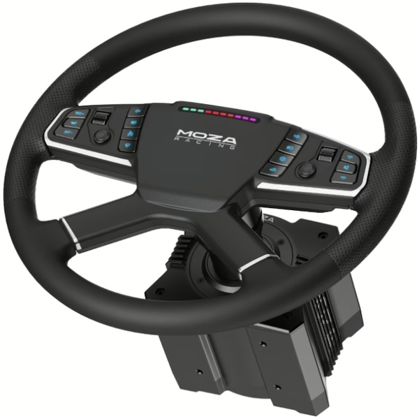 Кермо MOZA Racing TSW Truck  40cм.,14 кн. RGB, чорне