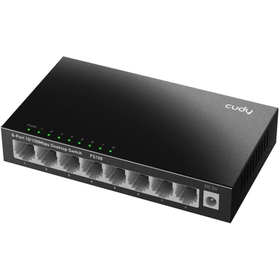 Комутатор Cudy FS108, 8 портовий 10/100 Mbps Metal Switch