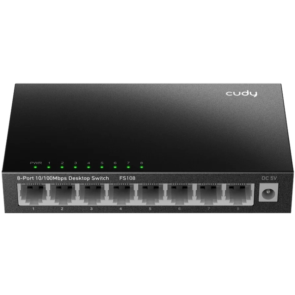 Комутатор Cudy FS108, 8 портовий 10/100 Mbps Metal Switch