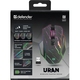 Мишка Defender Uran GM-503, бездротова, ігрова, 3200 dpi., 8кн., 400mAh,  LED, чорна