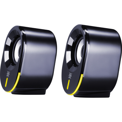 Акустична система 2.0 Defender Solar 8, 10Вт, Bluetooth, RGB підсвітка, USB, чорна