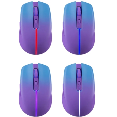 Мишка Defender Mystery MM-301, бездротова Bluetooth+2.4G, 1600 dpi., 4кн., 500mAh,  LED, фіолетова