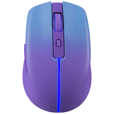 Мишка Defender Mystery MM-301, бездротова Bluetooth+2.4G, 1600 dpi., 4кн., 500mAh,  LED, фіолетова