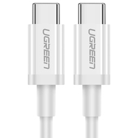 Кабель USB 2.0 Type-C M-M, 1 м, 60W Білий, ABS Cover US264 UGREEN