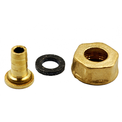 Штуцер переходник Украина 1/2 внутренняя резьба х М10 разборной латунный