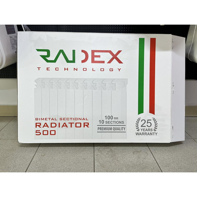 Біметалевий радіатор Radex 100/500