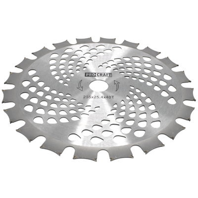 Ніж 40T победітовий двостороній Procraft D255*25.4