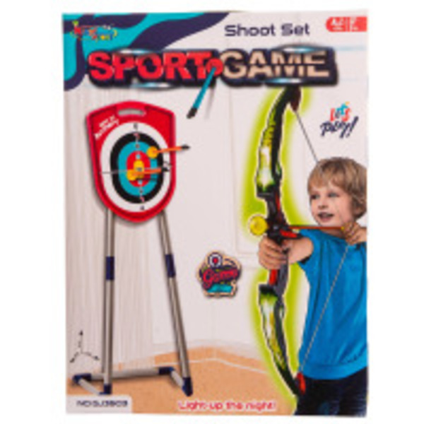 Игрушечный набор DIY Toys Арбалет со стрелами и мишенью на стойке (CJ-4276621)