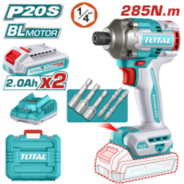 Шуруповерт TOTAL TIRLI2028 20В Li-Ion