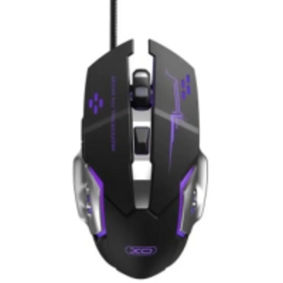 Миша XO M10 Gaming Mechanical 6-Button Light Emitting Black+Silver