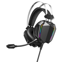 Гарнітура XO GE-07 Static RGB Long mic Gaming USB+Dual 3.5mm