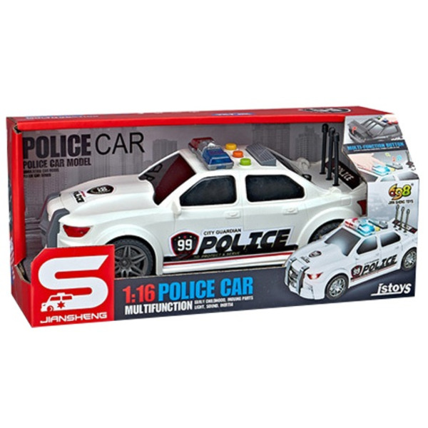 Іграшка CARS S Поліцейська машина чорна 1:16 (CJ-2924205)