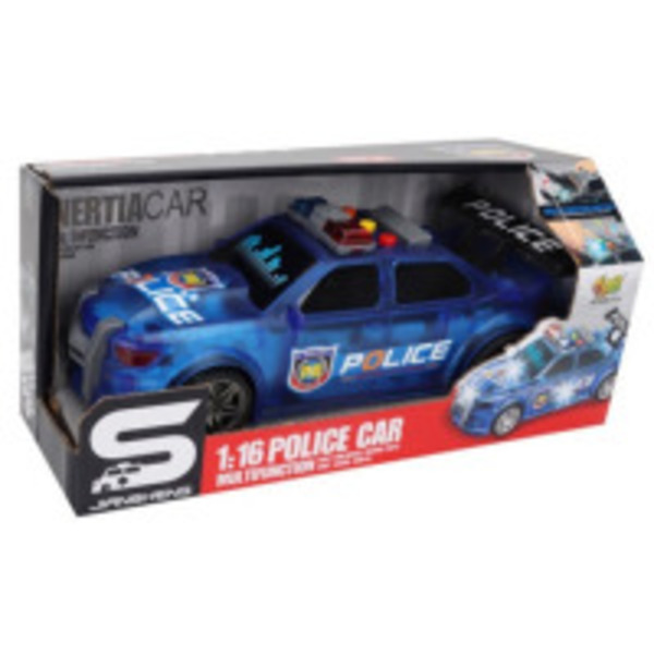 Іграшка CARS S Поліцейська машина синя 1:16 (CJ-4247839)