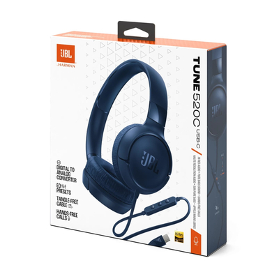Гарнітура JBL TUNE 520C Blue (JBLT520CBLU)