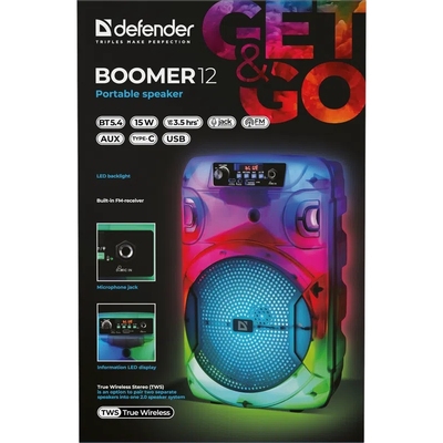 Портативна акустика Defender Boomer 12 15Вт (65412)