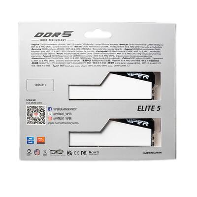 Модуль памяти DDR5 2x16GB/5600 Patriot Viper Elite 5 (VEB532G5636KW)