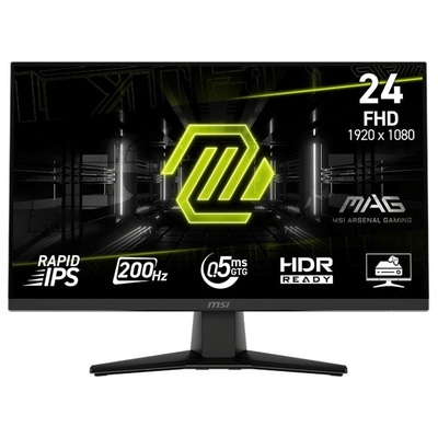 Монитор MSI 23.8" MAG 242F IPS Black 200Hz; 1920x1080, 300 кд/м2, 0.5 мс, DisplayPort, HDMI
