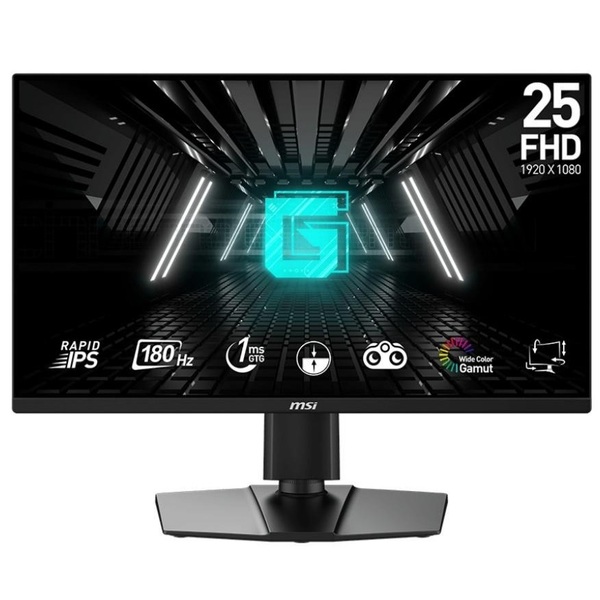 Монитор MSI 24.5" G255PF E2 IPS Black 180Hz; 1920x1080, 300 кд/м2, 1 мс, DisplayPort, 2xHDMI, динамики