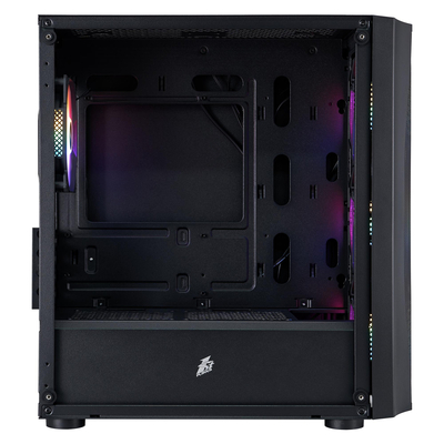 Корпус 1stPlayer X3-M-BK-4F1 Black без БП