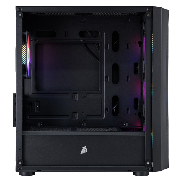Корпус 1stPlayer X3-M-BK-4F1 Black без БП