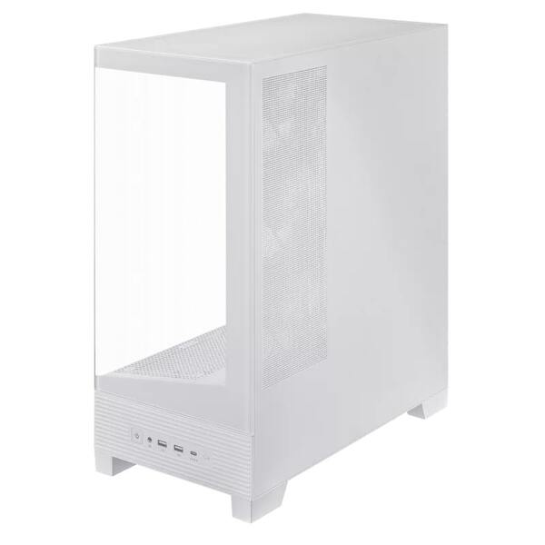 Корпус Asus A31 Plus White Tempered Glass без БП (90DC00R3-B19000)