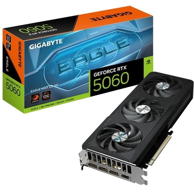Видеокарта GF RTX 5060 8GB GDDR7 Eagle Max OC Gigabyte (GV-N5060EAGLEMAX OC-8GD)