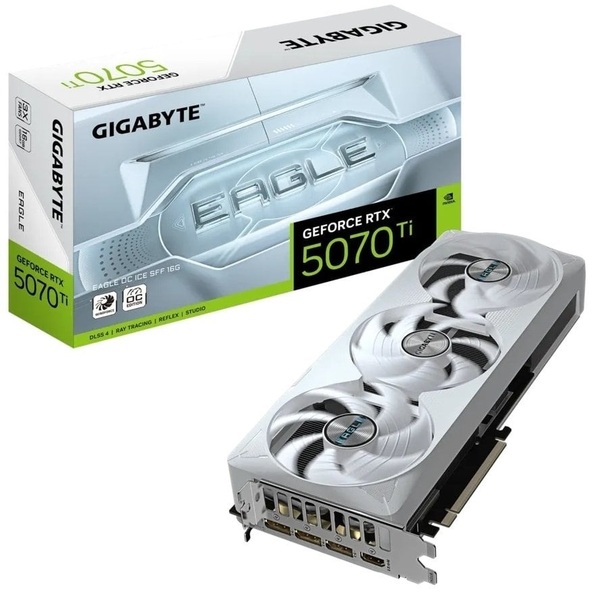 Видеокарта GF RTX 5070 Ti 16GB GDDR7 Eagle OC Ice Gigabyte (GV-N507TEAGLEOC ICE-16GD)