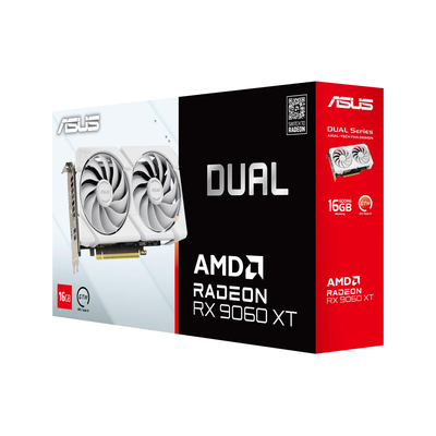 Видеокарта AMD Radeon RX 9060 XT 16GB GDDR6 Dual White Asus (DUAL-RX9060XT-16G-WHITE)