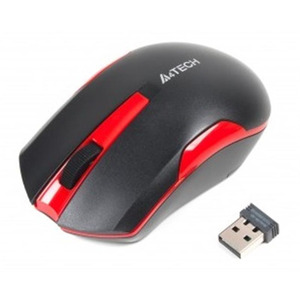 Мышь беспроводная A4Tech G3-200N Black/Red