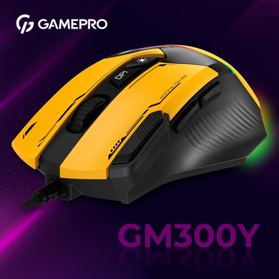 Мышь GamePro GM300BL Yellow-Black