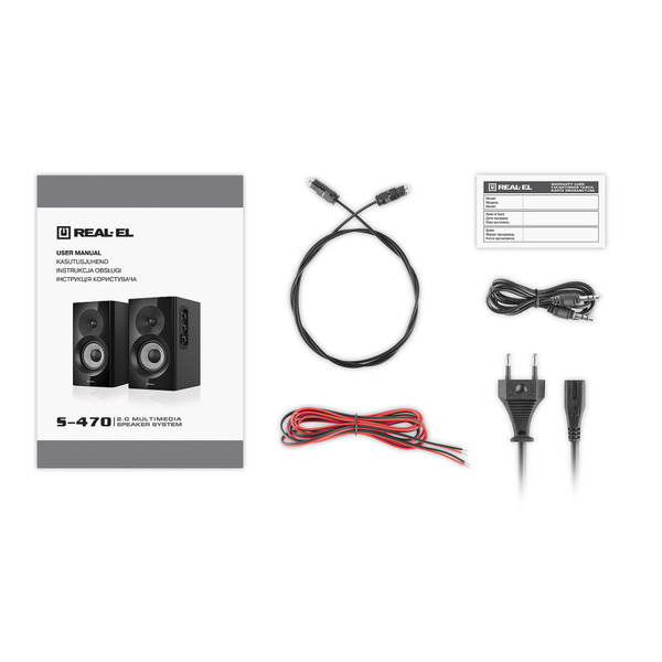 Компьютерные колонки REAL-EL S-470 Black