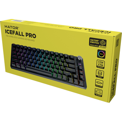 Клавиатура Hator Icefall PRO Wireless, TFT display Black (HTK450UA)