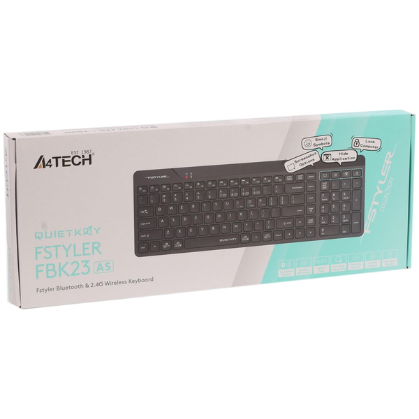 Клавиатура беспроводная A4Tech FBK23 AS Black