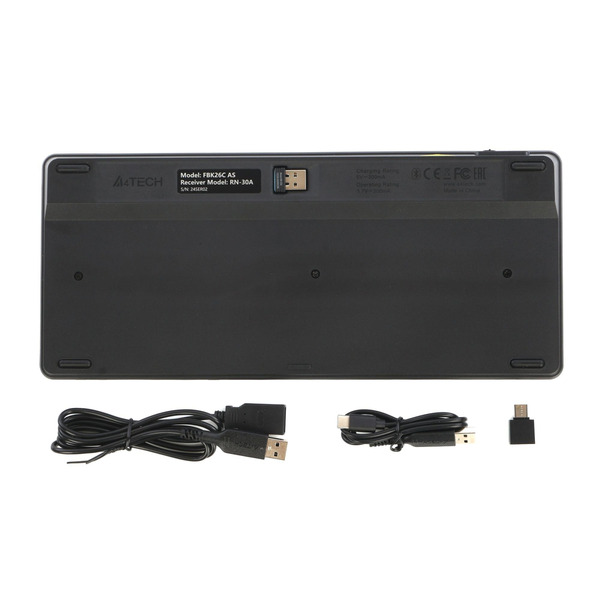 Клавиатура беспроводная A4Tech FBK26C AS Black
