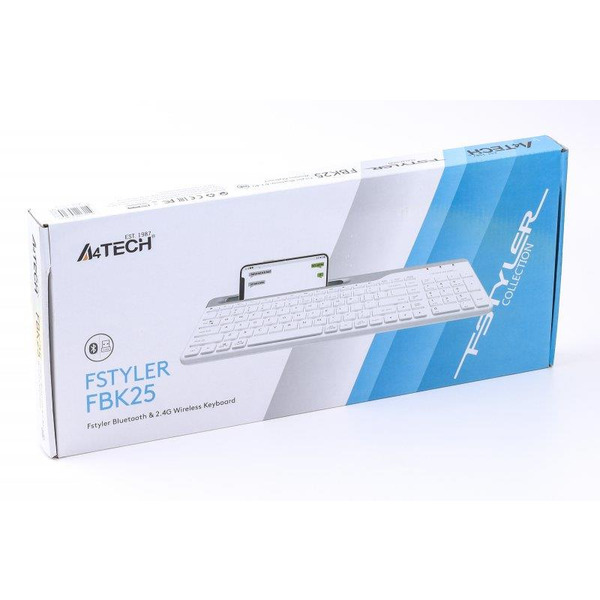 Клавиатура беспроводная A4Tech Fstyler FBK25 White